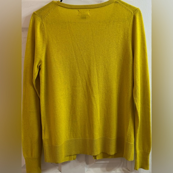 Old Navy Mustard Yellow Classic Button Down Cardigan Women’s Size Petite Small - Picture 2 of 4